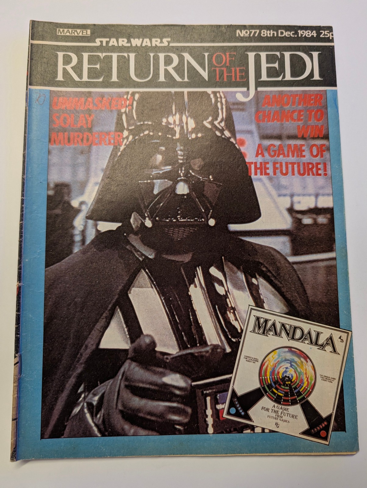 Return of the Jedi Comic No 77 December 8th 1984, Star Wars Weekly Marvel UK