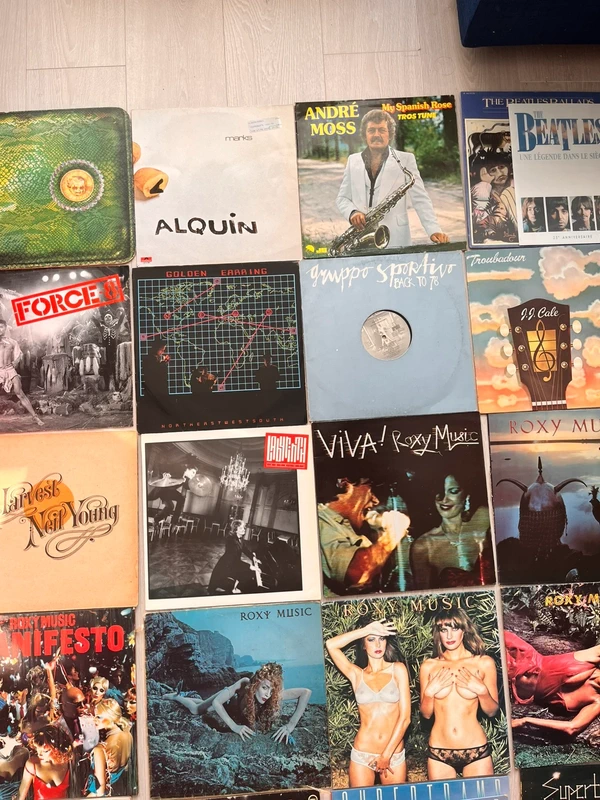 Lot 24 Vinyles 33T - Rock, Prog & Classic Rock (Supertramp, Roxy Music, Alice Cooper, Beatle)