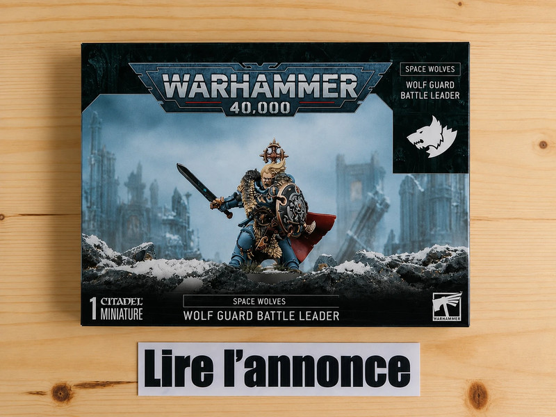 1 figurine Warhammer 40k Space wolves Chef de bataille Garde loup