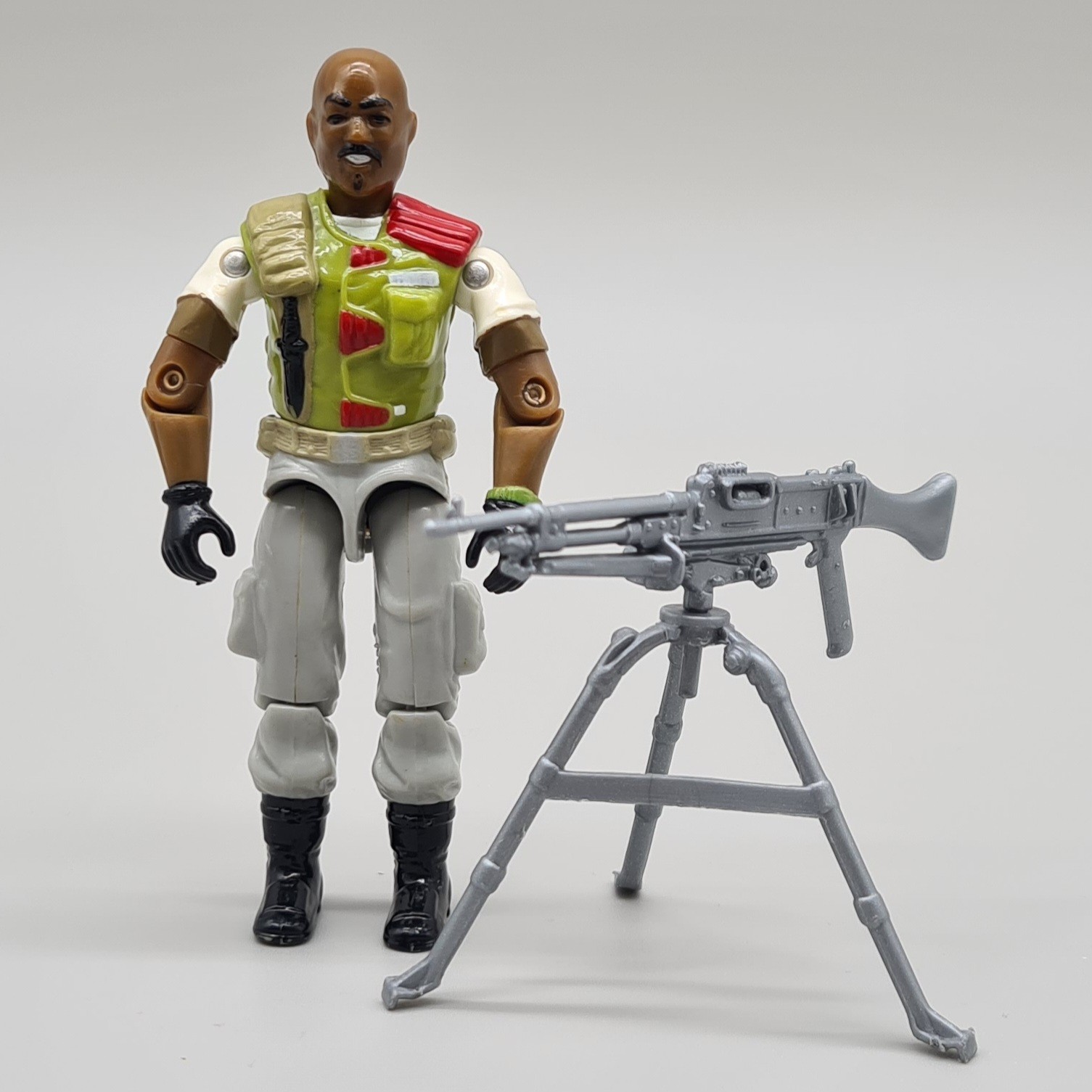 Figurina vintage GI Joe Action Force Roadblock v2 1986 originale completa Hasbro