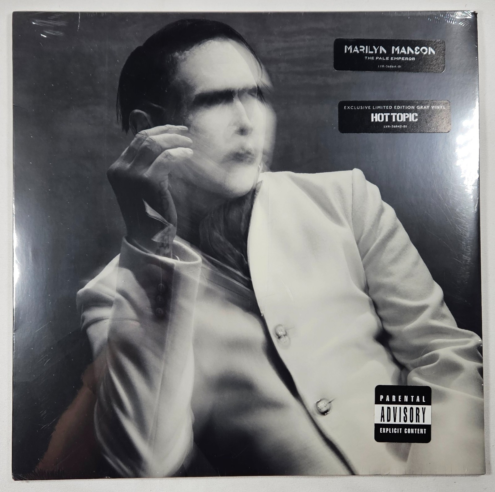 Marilyn Manson The Pale Emperor 2 LP 2015 HOT TOPIC Gray Color VINYL SEALED