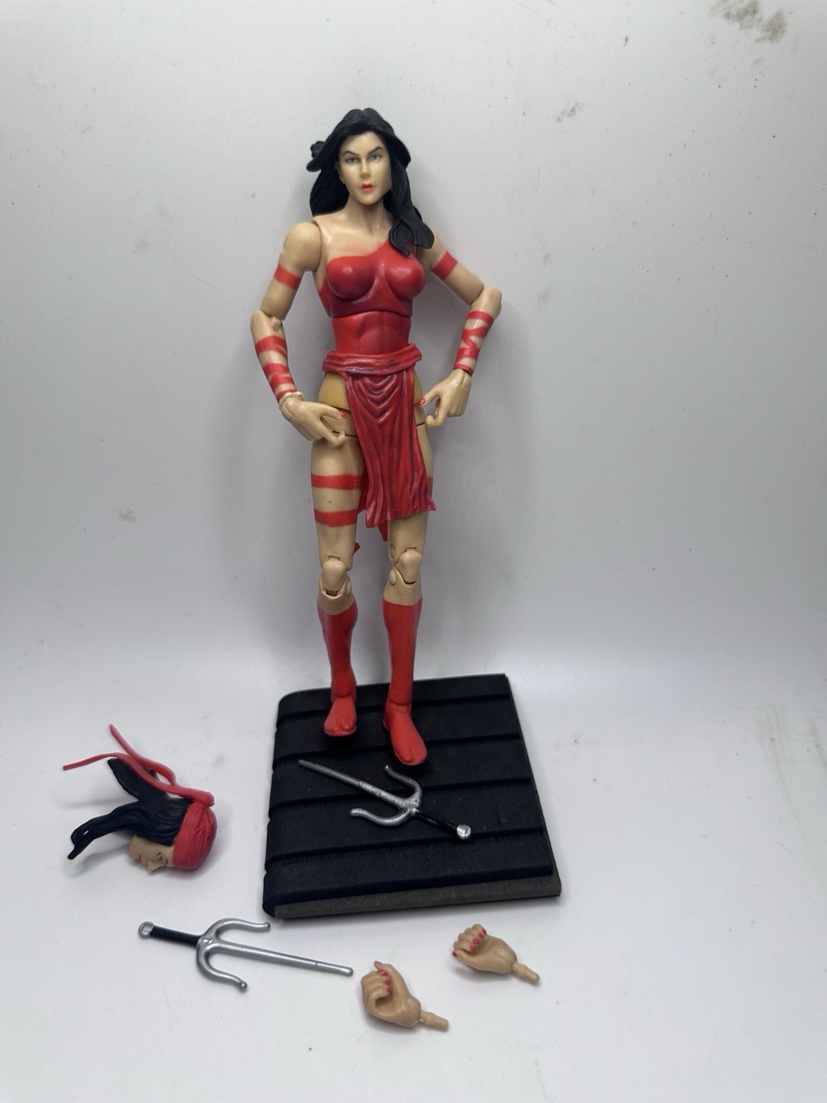 2008 Hasbro Marvel Legends Elektra  6” Action Figure, Hawkeye: From Ronin Set
