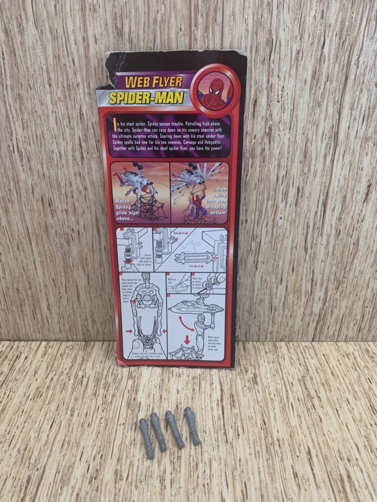 1997 Marvel Comics Spider-Man Sneak Attack Web Flyers Spidey **ACCESSORIES ONLY*