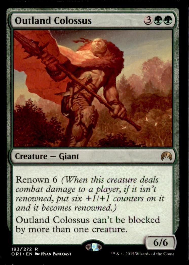 Outland Colossus 193 Rare Magic Origins Magic: The Gathering Near Mint