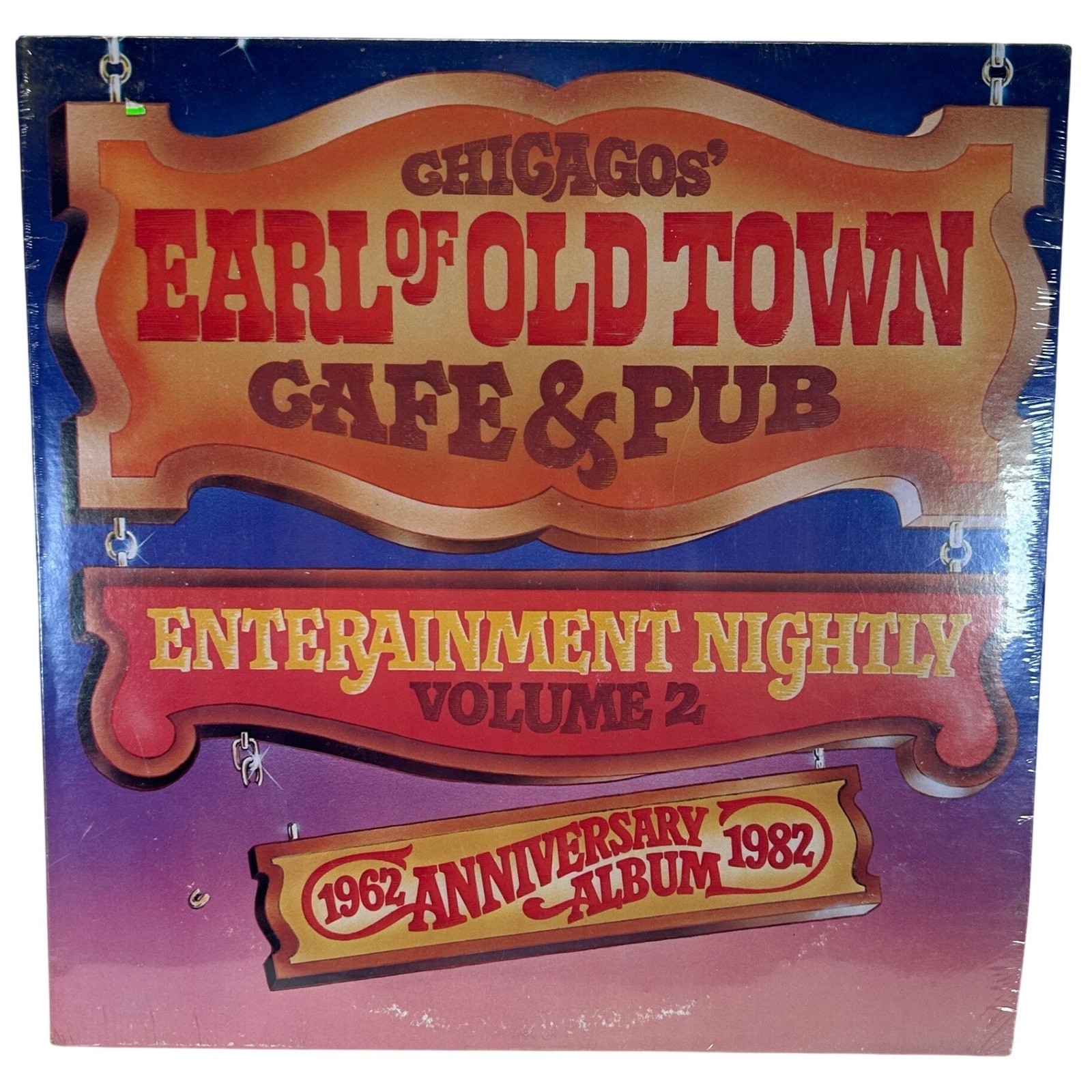 Chicago Earl Old Town Cafe & Pub Entertainment Nightly Vol 2 Vinyl LP 1982 NEW