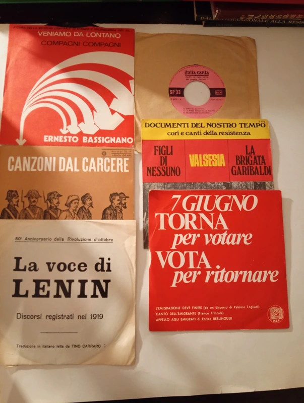 Dischi vinile 33/45 giri di propaganda