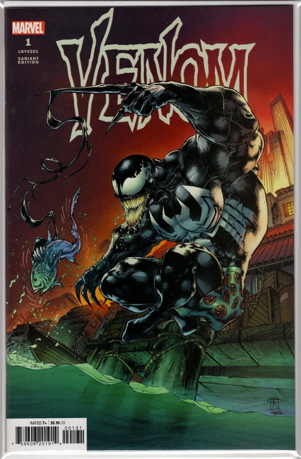 VENOM #1 (1°APPARIZIONE MERIDIUS) PACO MEDINA 1:50 COPERTINA VARIANTE "GEMMA NASCOSTA"