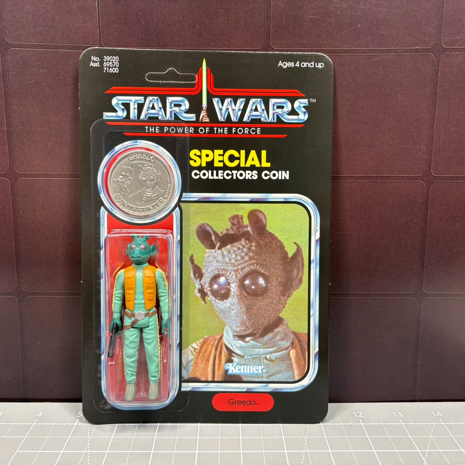 Stan Solo Greedo POTF Personalizzato Cardato Figura Moneta Vintage Stile Star Wars