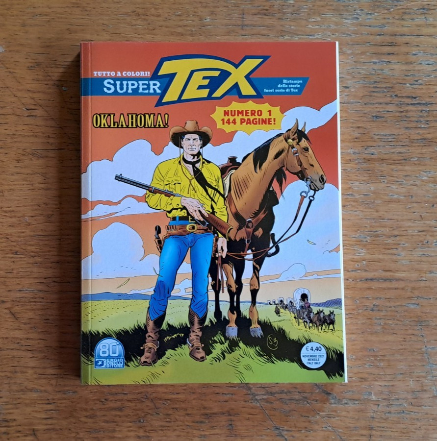 Super Tex n.1: "Oklahoma!", Bonelli Editore, novembre 2021, a colori