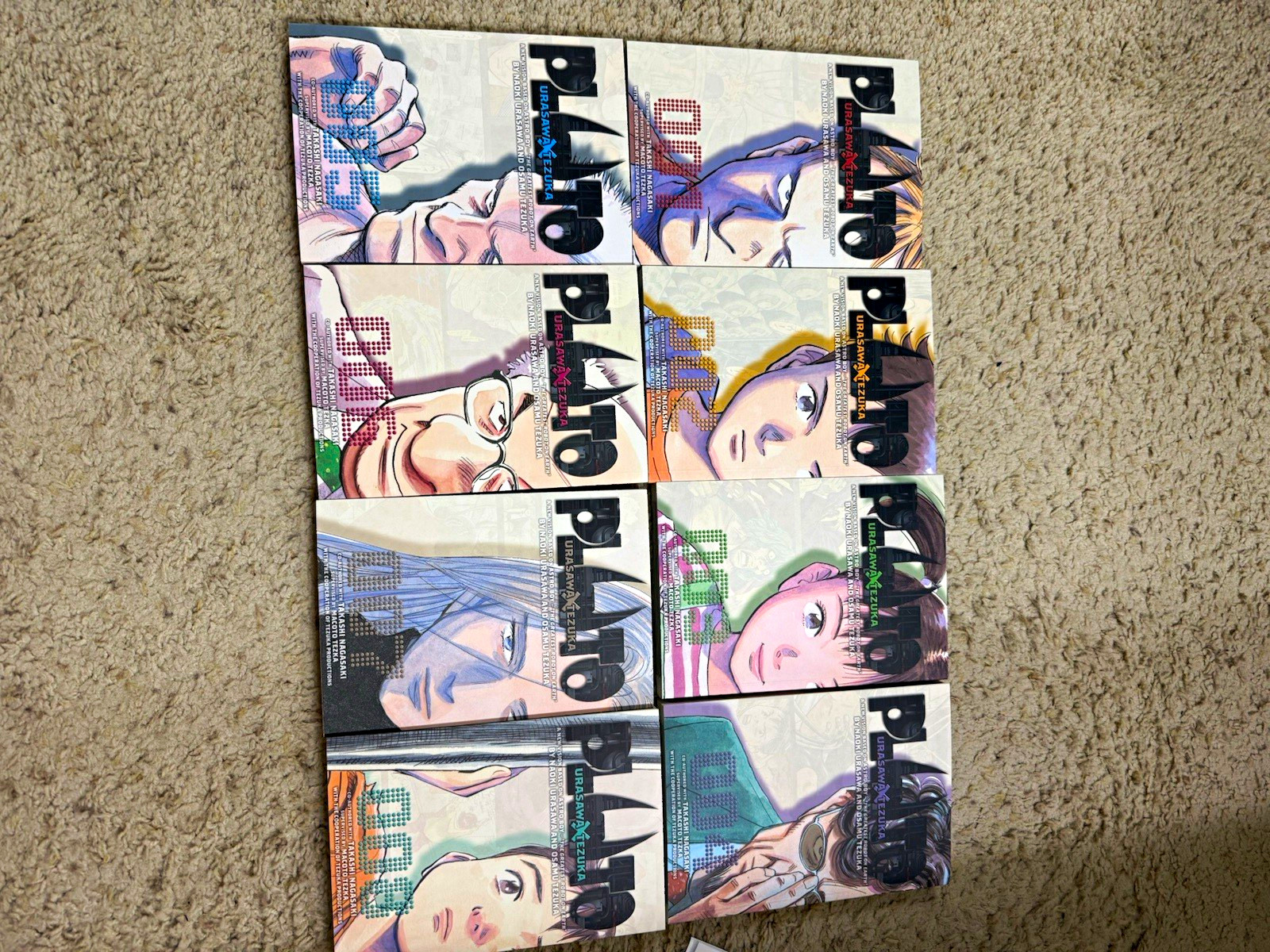 VIZ Pluto Manga Inglese Completo Paperback Graphic Novel Set NUOVO DI ZECCA