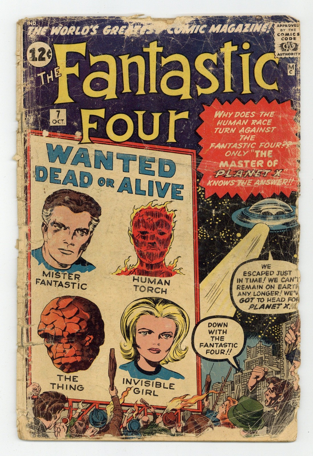 Fantastic Four #7 FR 1.0 1962 1st app. Kurrgo