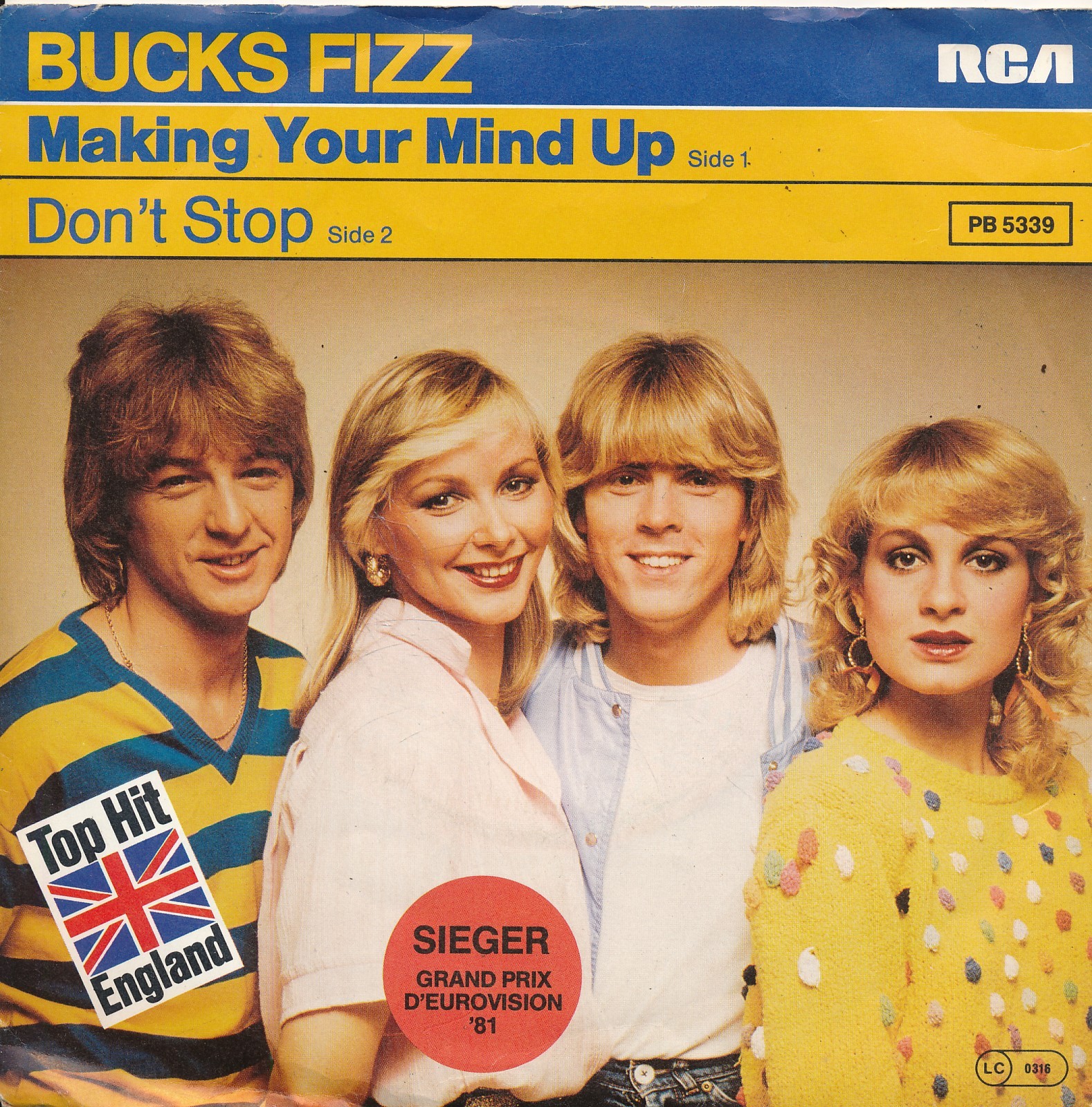Making Your Mind Up - Bucks Fizz - Single 7" Vinyl 209/13
