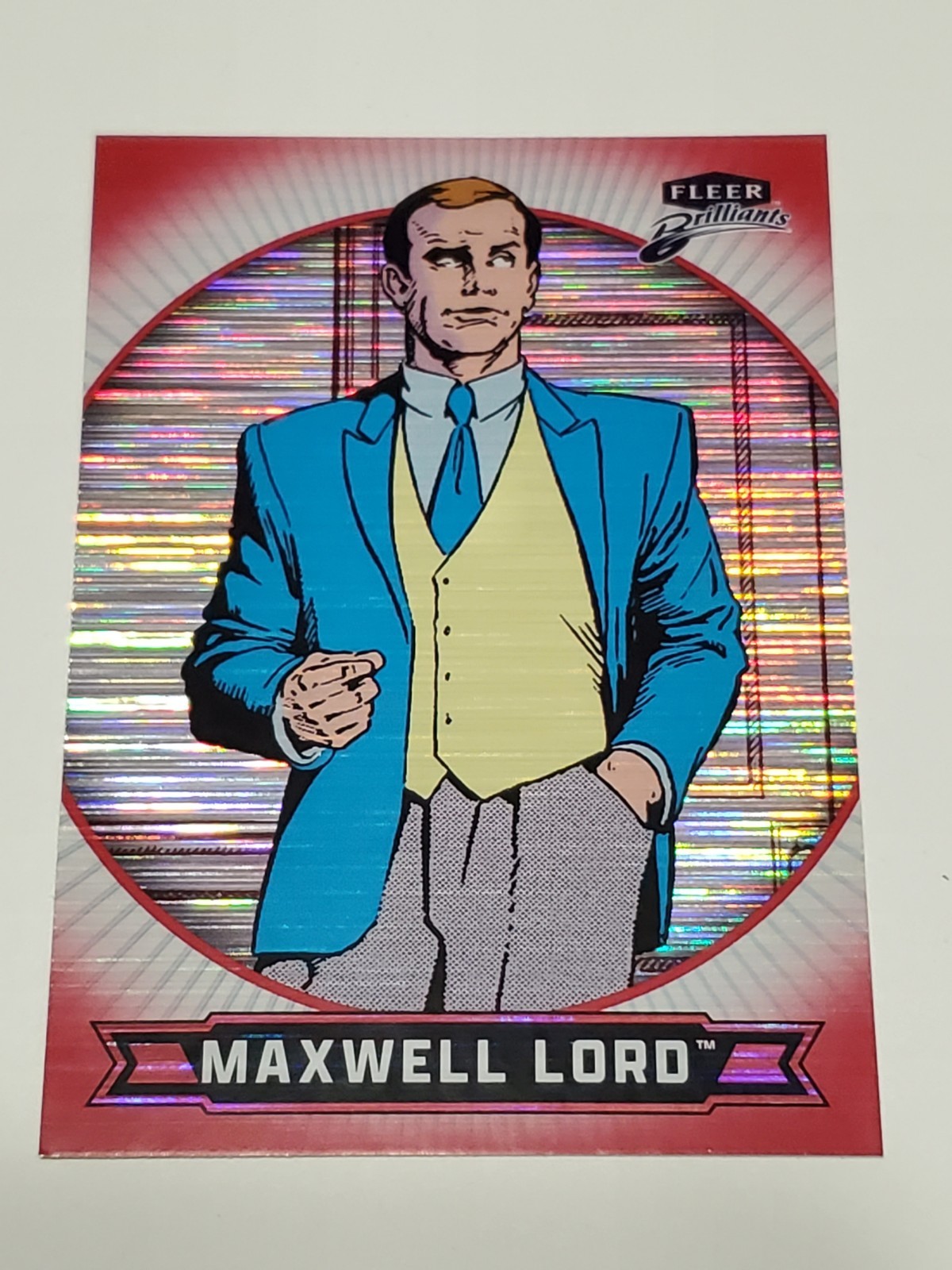Fleer Brilliants Superman - Maxwell Lord #9 - Red Heat Vision Parallel 0532/1938