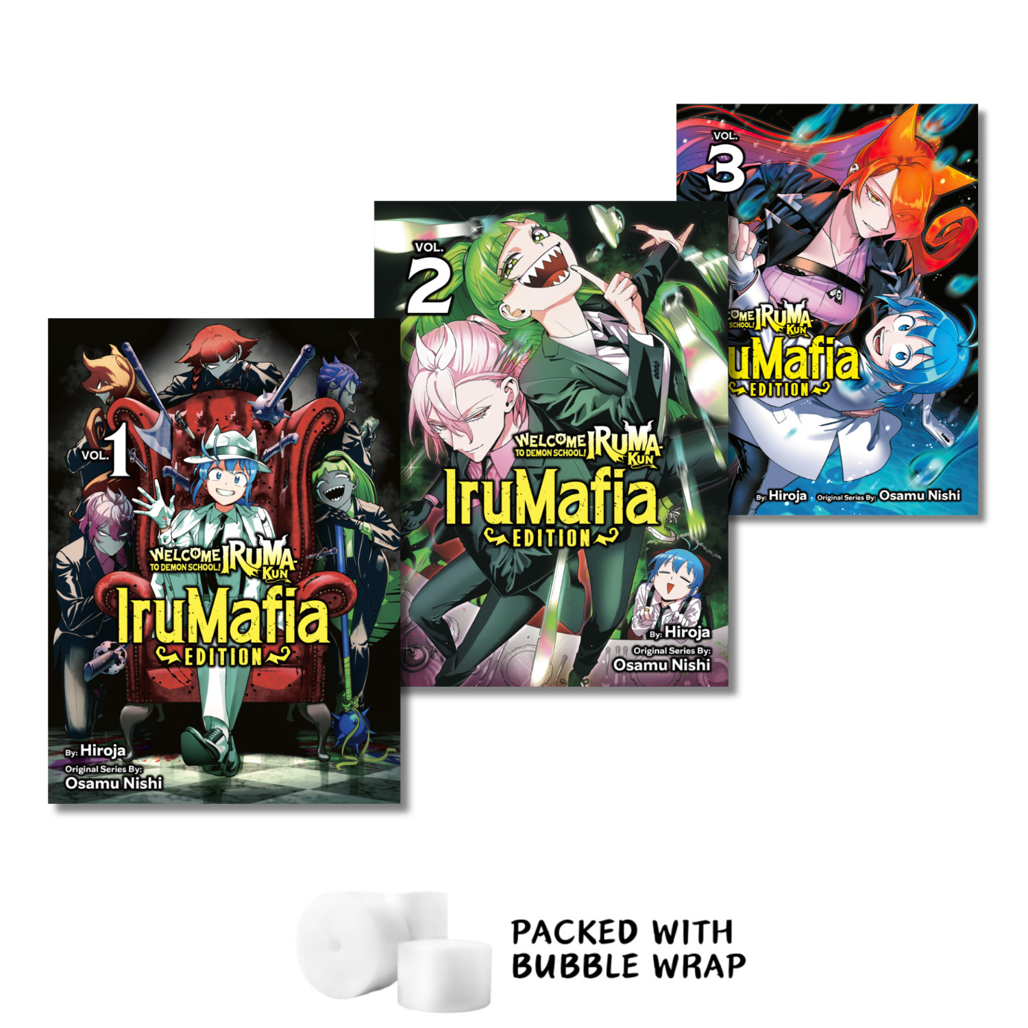 Benvenuti alla Scuola dei Demoni! Iruma-kun IruMafia Edition Vol.1-3 KL Collezione Manga