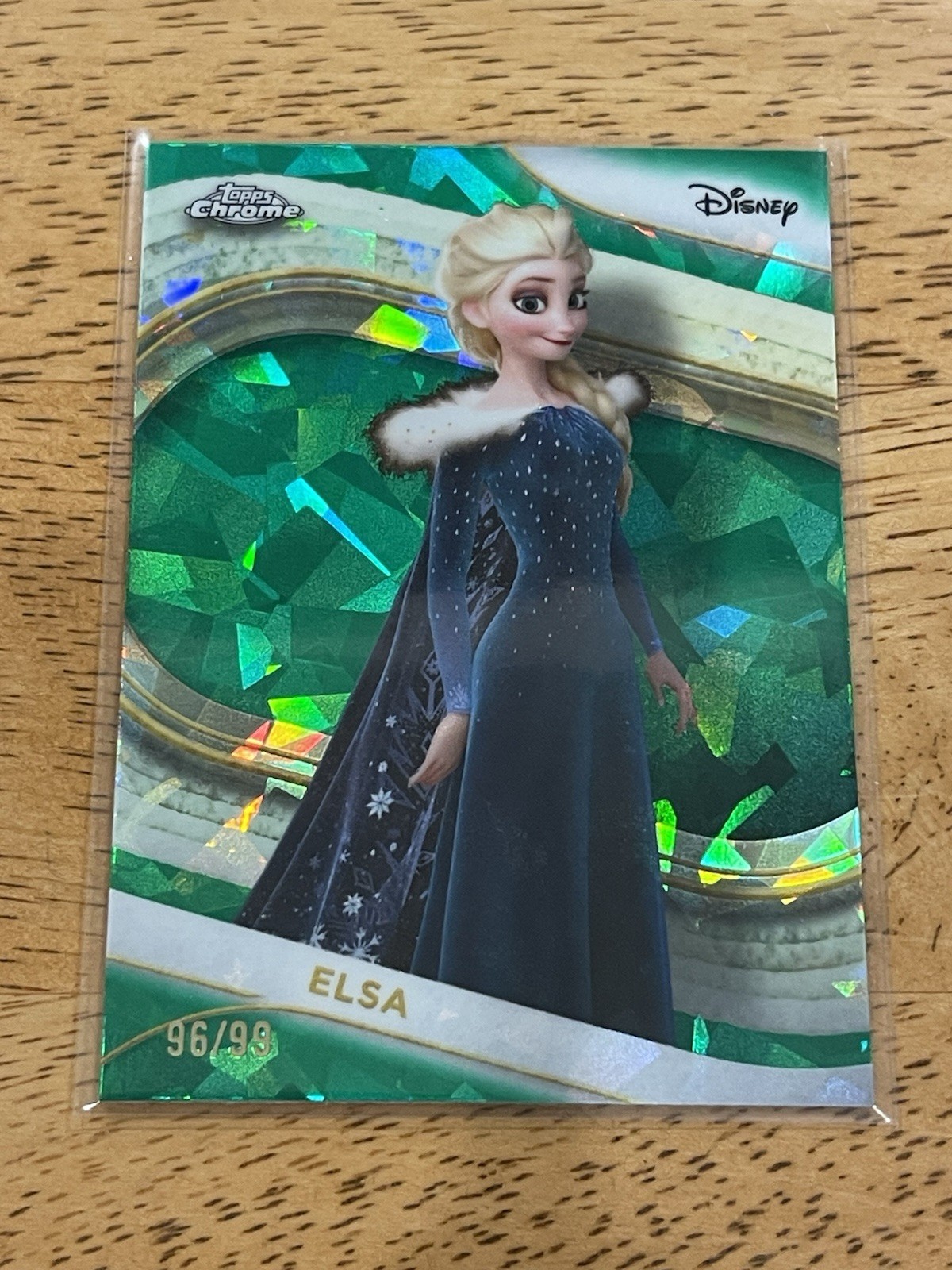 2025 TOPPS CHROME DISNEY SAPPHIRE EDITION GREEN #111 ELSA 96/99