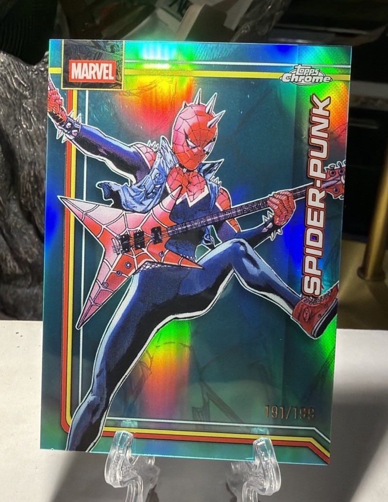SPIDER-PUNK 2026 TOPPS CHROME MARVEL RIFRATTORE TEAL /199 #166