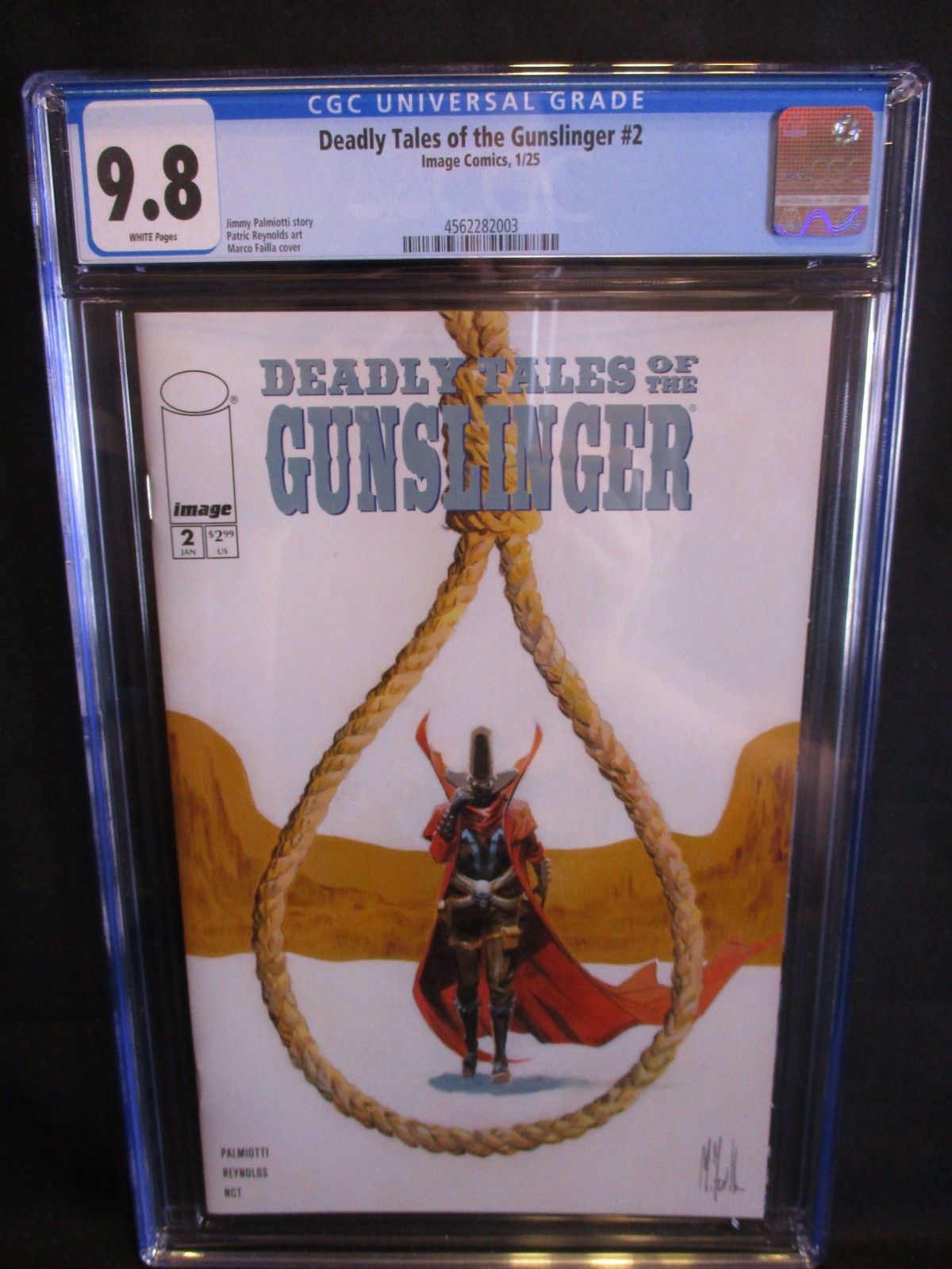 Spawn Deadly Tales Of The Gunslinger 2 A 1/25 Immagine Fumetto CGC 9.8 Marco Failla