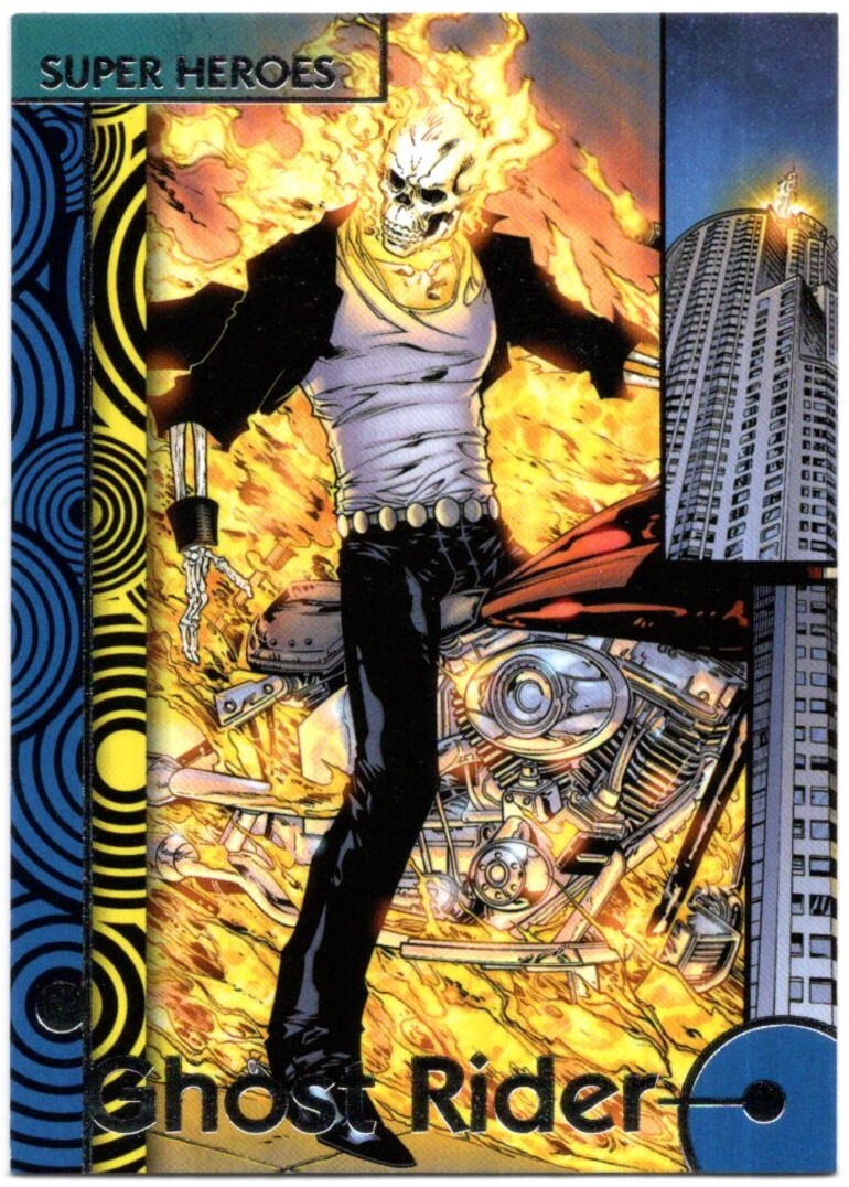 2013 Marvel Fleer Retro BASE SET CARD #14....GHOST RIDER