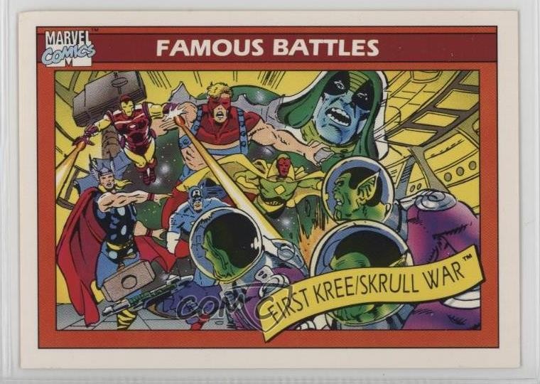 1990 Impel Marvel Universe Battaglie Famose La Guerra Kree-Skrull #123 1j01