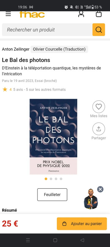 Livre le bal des photons