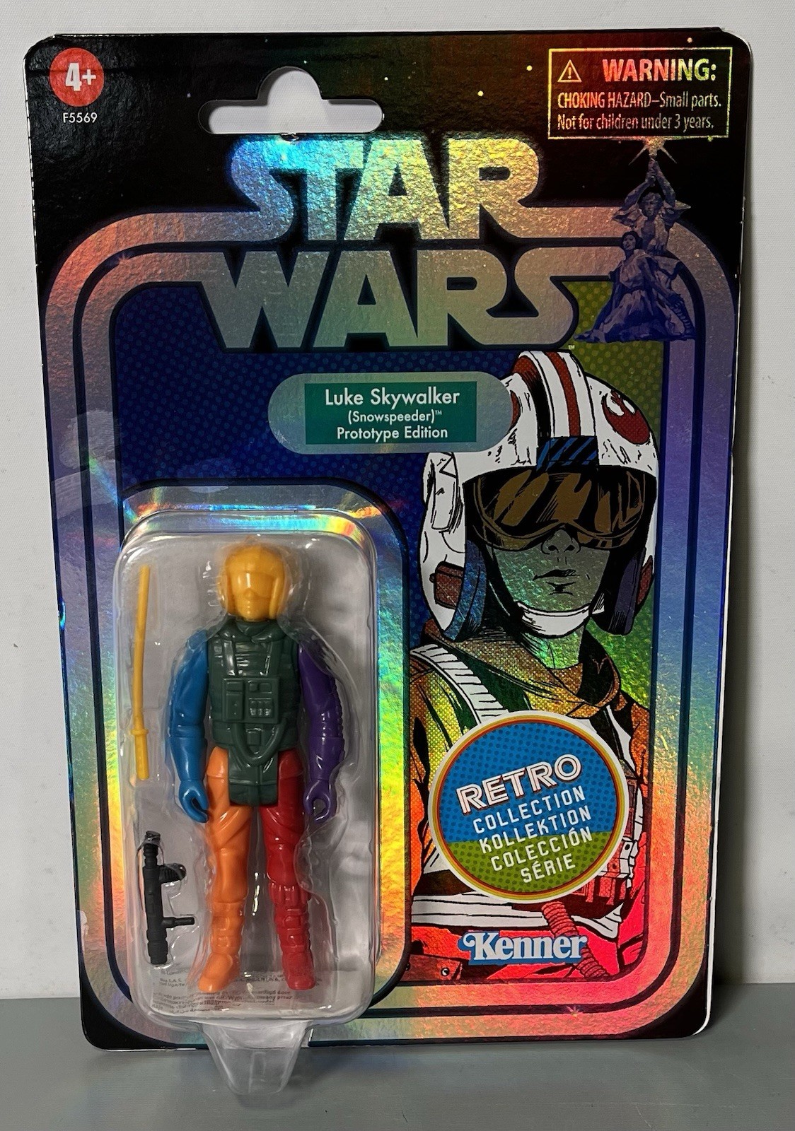 Star Wars Retro Collection Luke Skywalker (Snowspeeder) Prototype Yellow Head