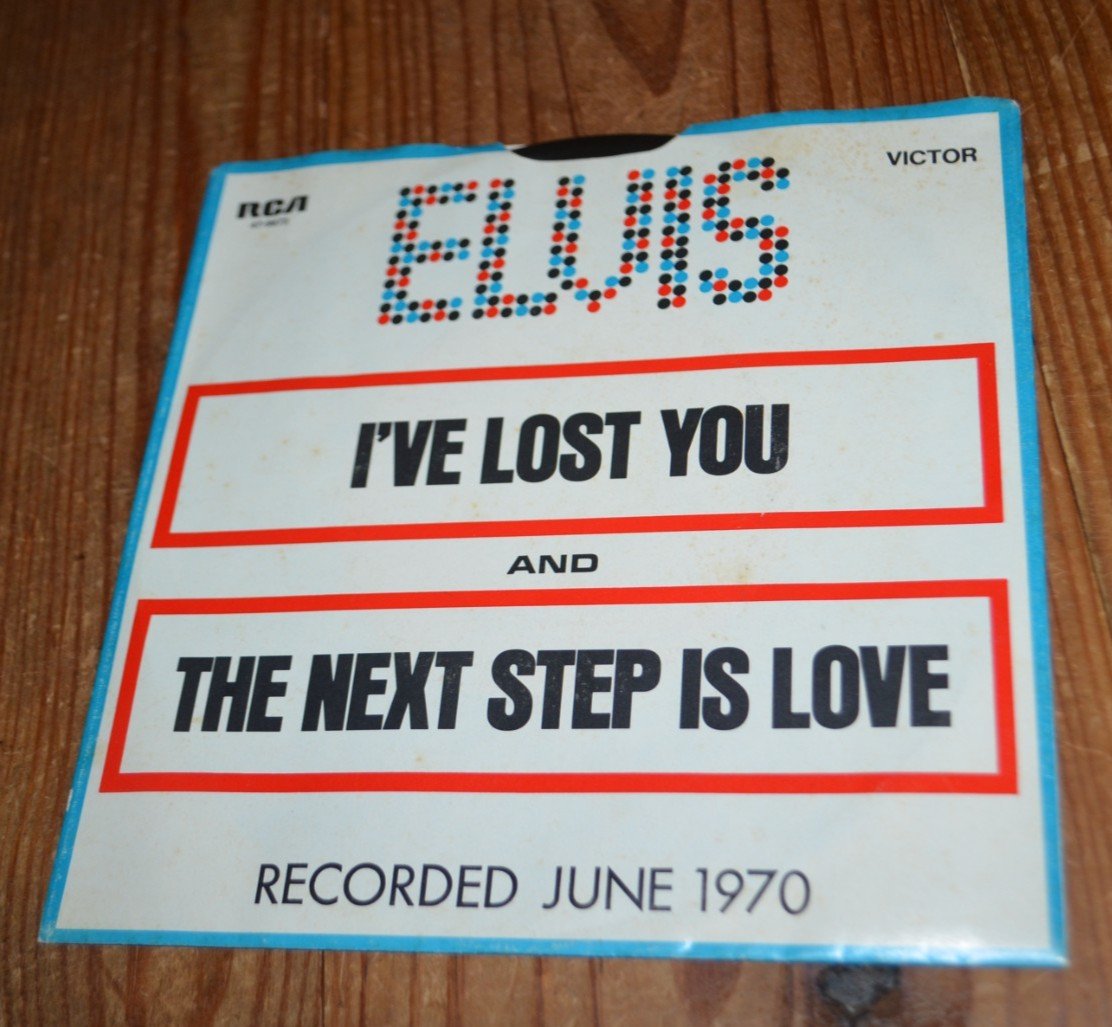 Elvis Presley I've Lost You/The Next Step Is Love 45 +PS RCA 47-9873 VG+ Vinyl