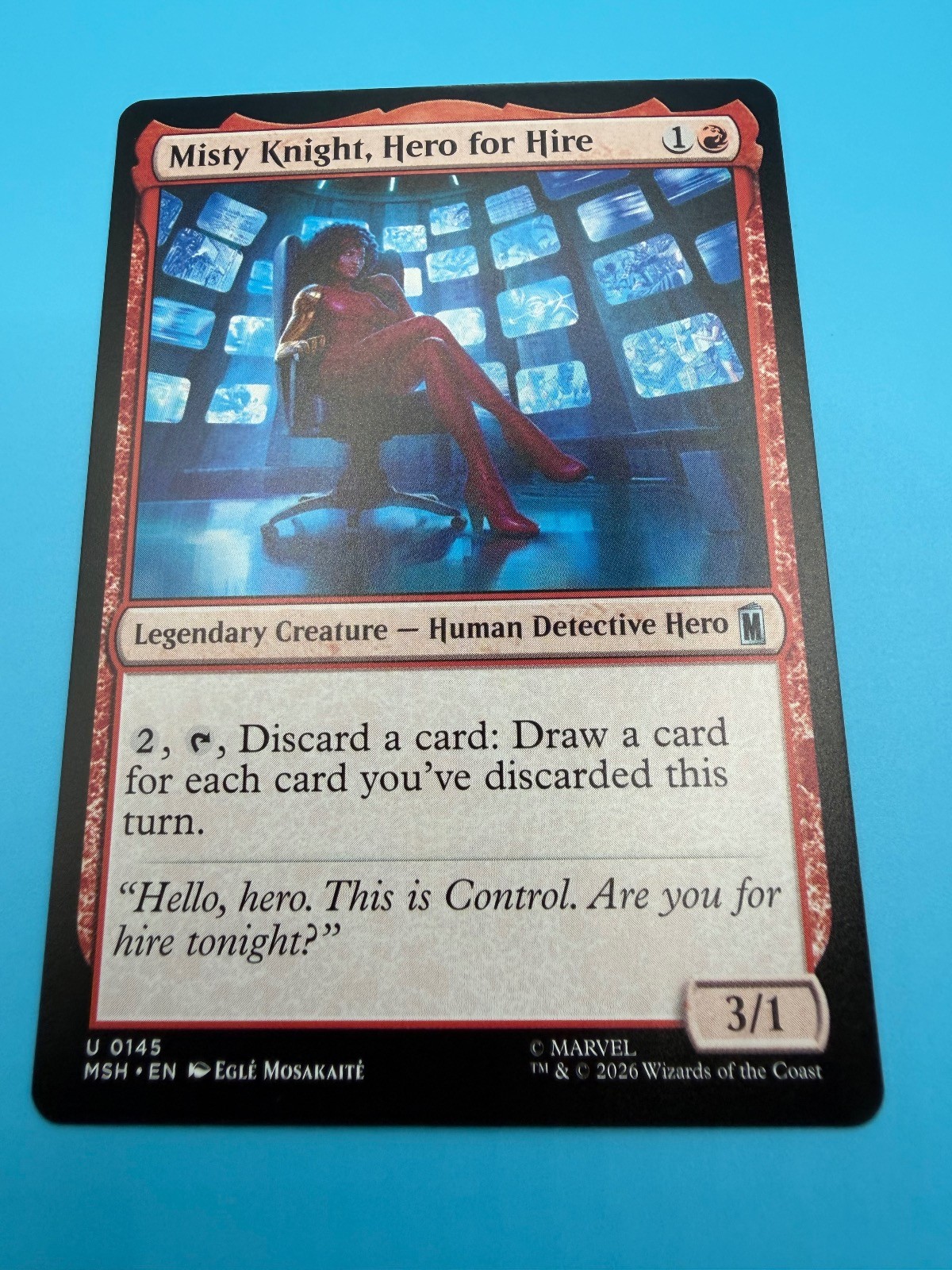 Misty Knight, Hero for Hire 145 Regular Marvel Super Heroes Mtg quasi nuovo