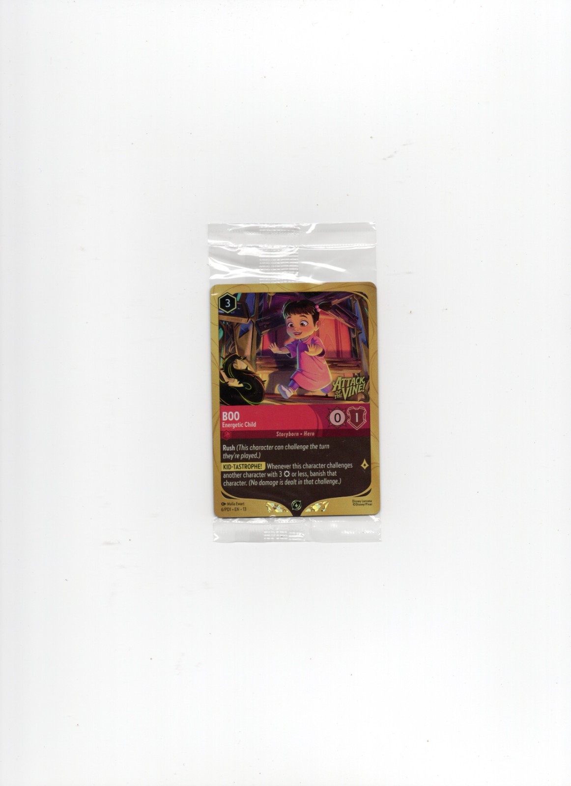 Boo - Energetic Child 6 Carte Promo Disney Lorcana Holo SIGILLATE QUASI NUOVE