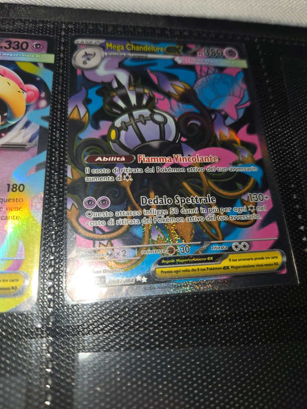 Mega Chandelure ex Full Art Ultra Rara Fuoriserie NM ITA