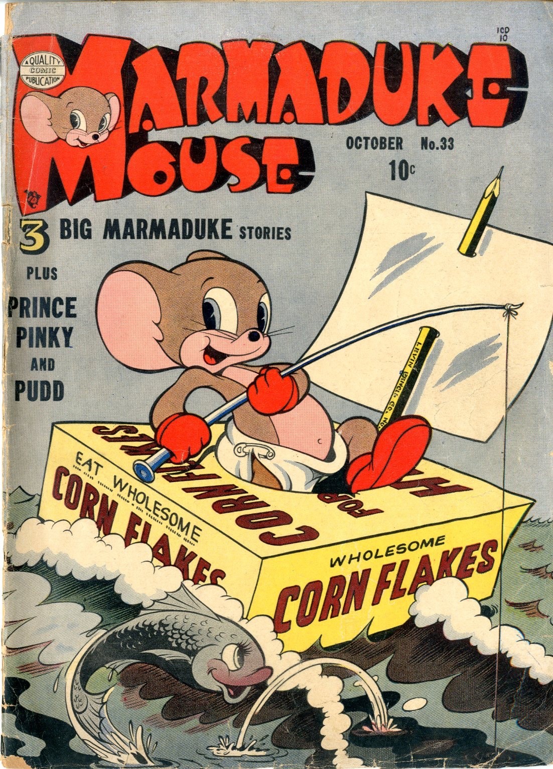 Marmaduke Mouse # 33 BUONO MOLTO BUONO 1951 Vedi foto