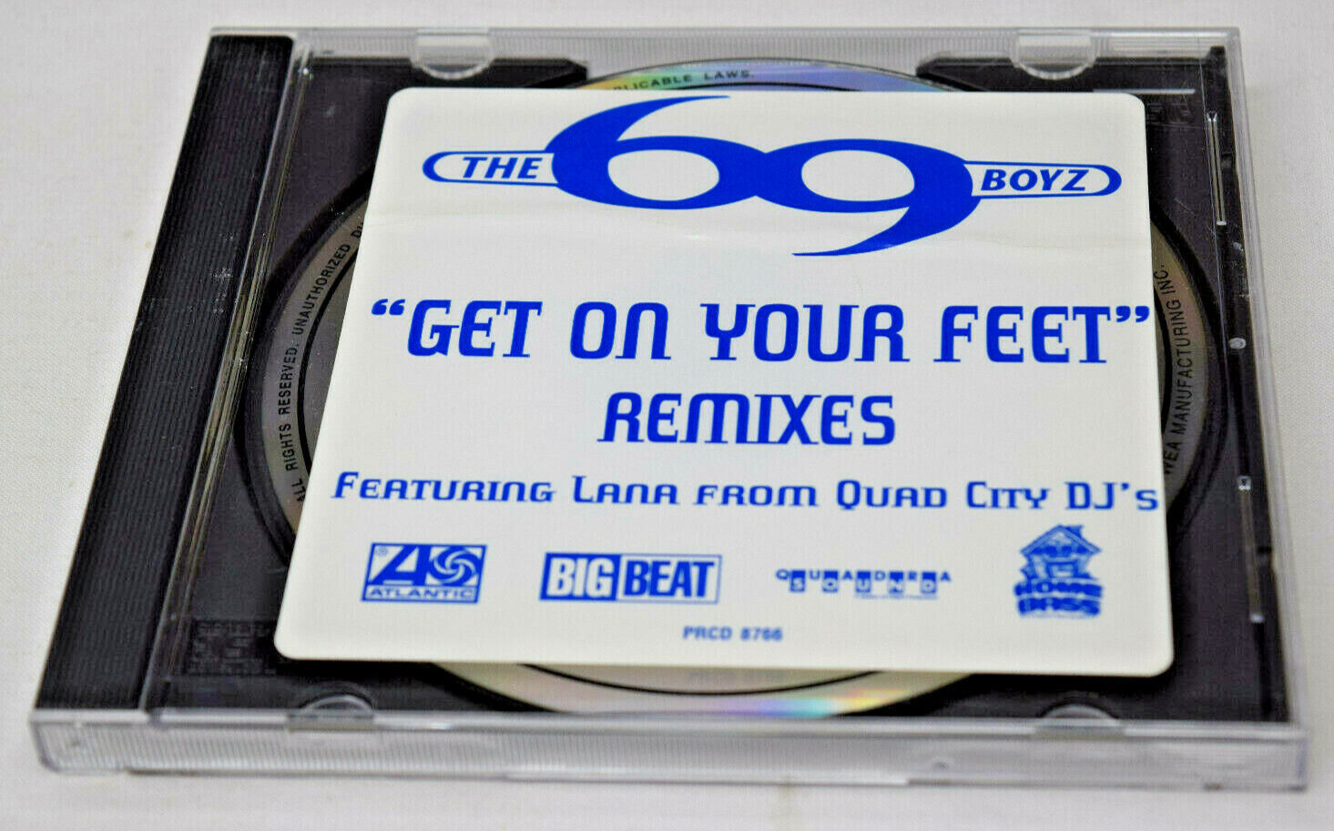 69 Boyz: Get On Your Feet Remixes PROMO 1990's MUSIC AUDIO CD Quad City