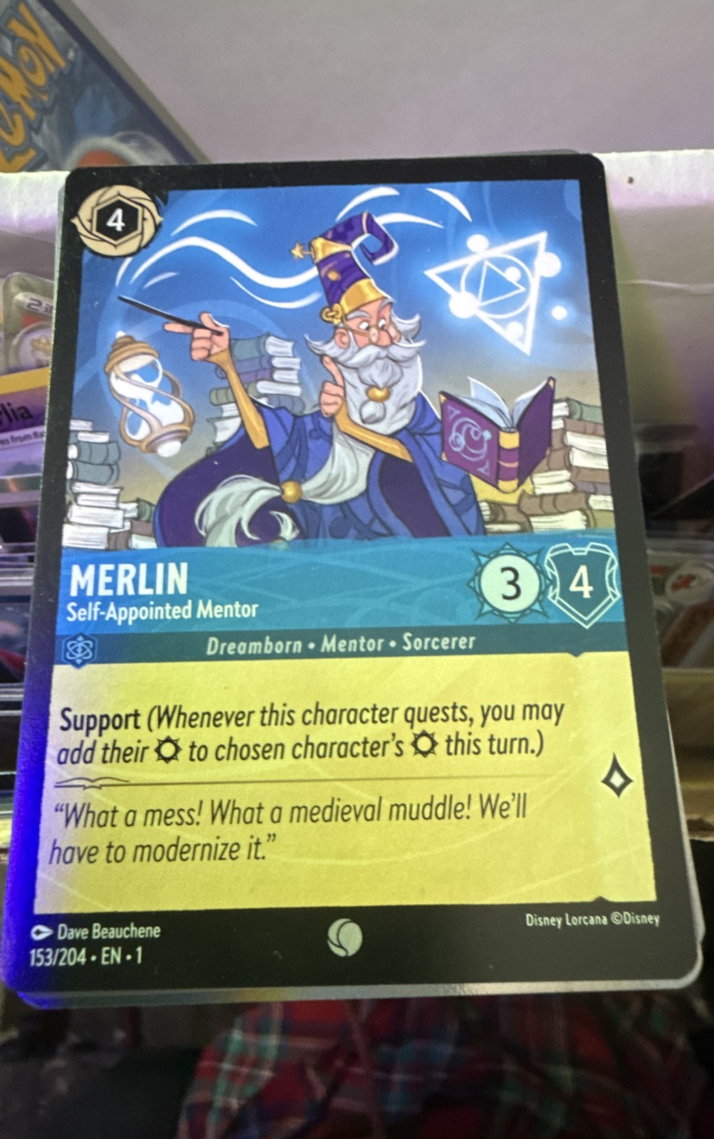 Merlin - Self-Appointed Mentor 153/204 The First Chapter Cold Foil