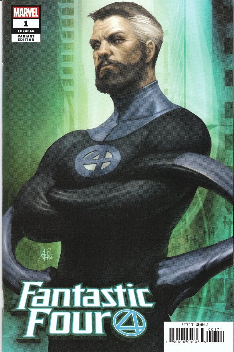 FANTASTIC FOUR #1 GIGANTE (2018) STANLEY ARTGERM LAU VARIANTE 'REED' ~ NON LETTO NM