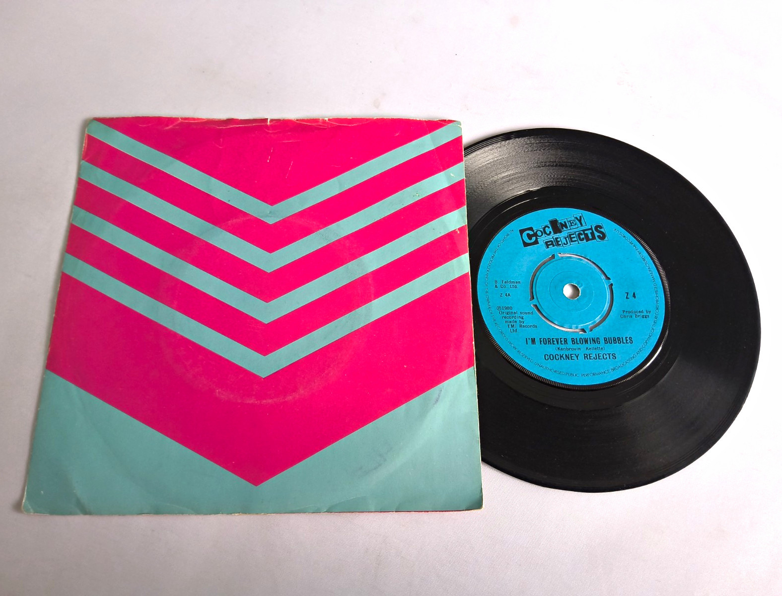 Cockney Rejects - I'm Forever Blowing Bubbles:   7" Single, EMI, Z 4, 1980,  VG+