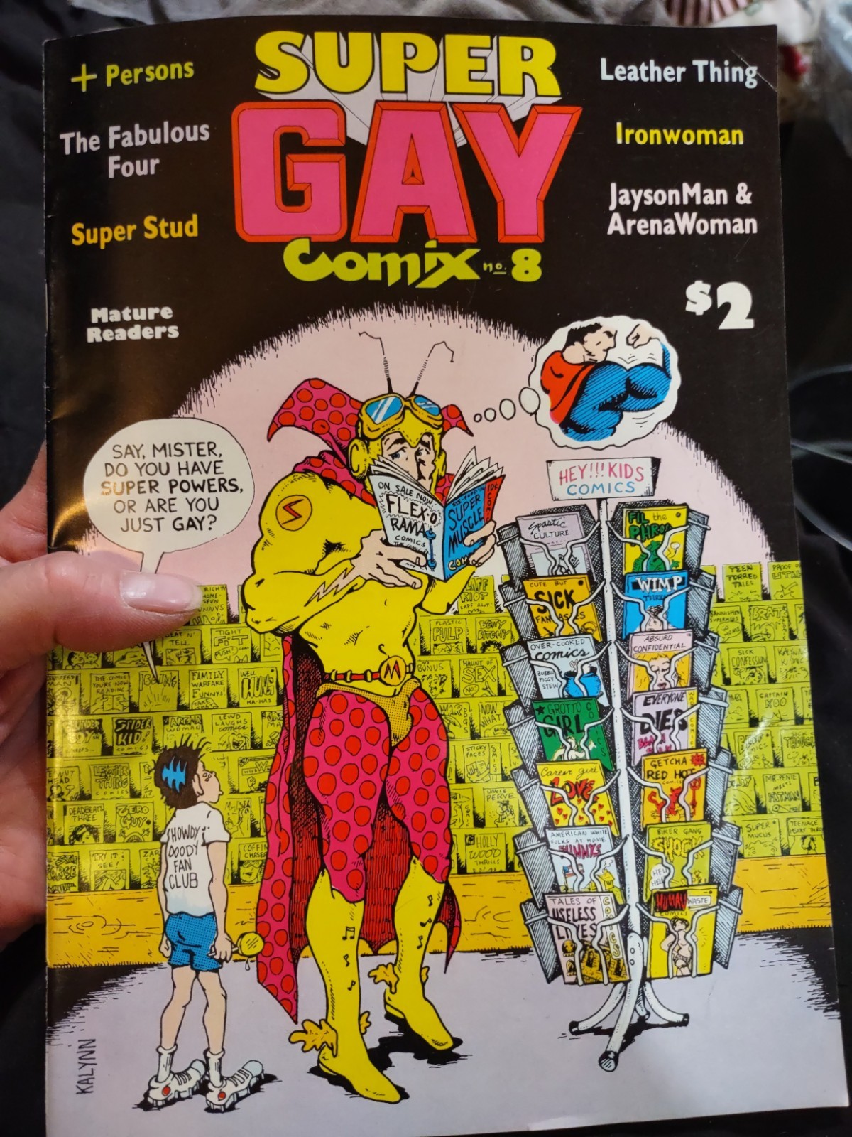Raro Super Gay Comix #8, interesse gay