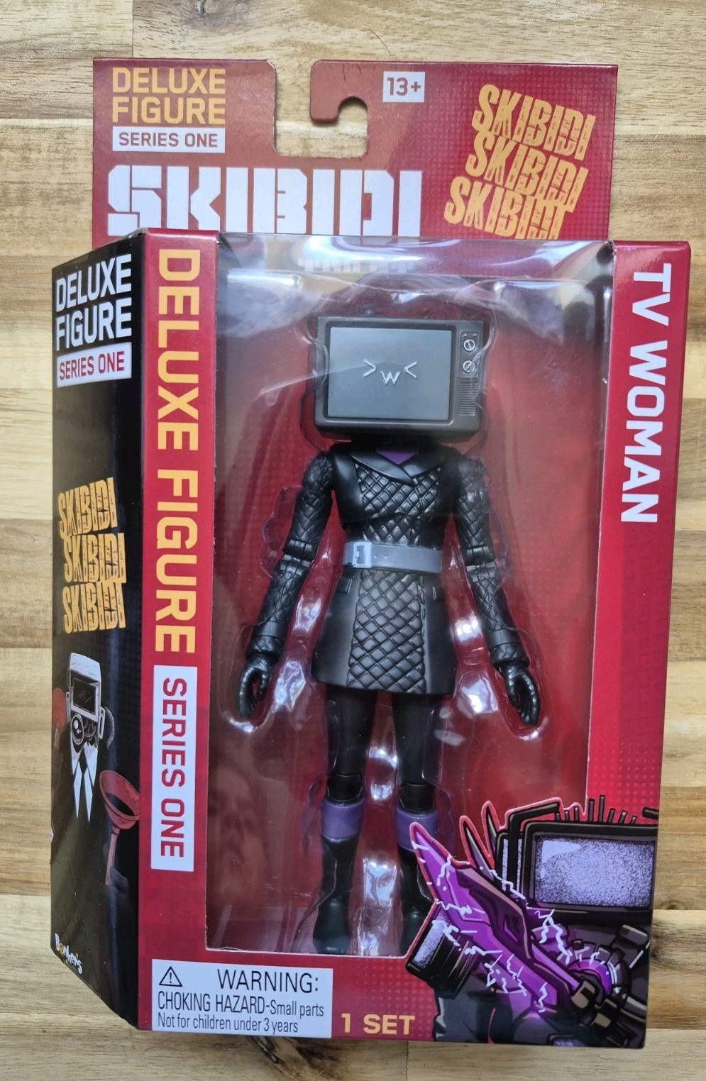 Skibidi Toilet TV Woman Deluxe Figure Series One Action Figure nuovo con scatola