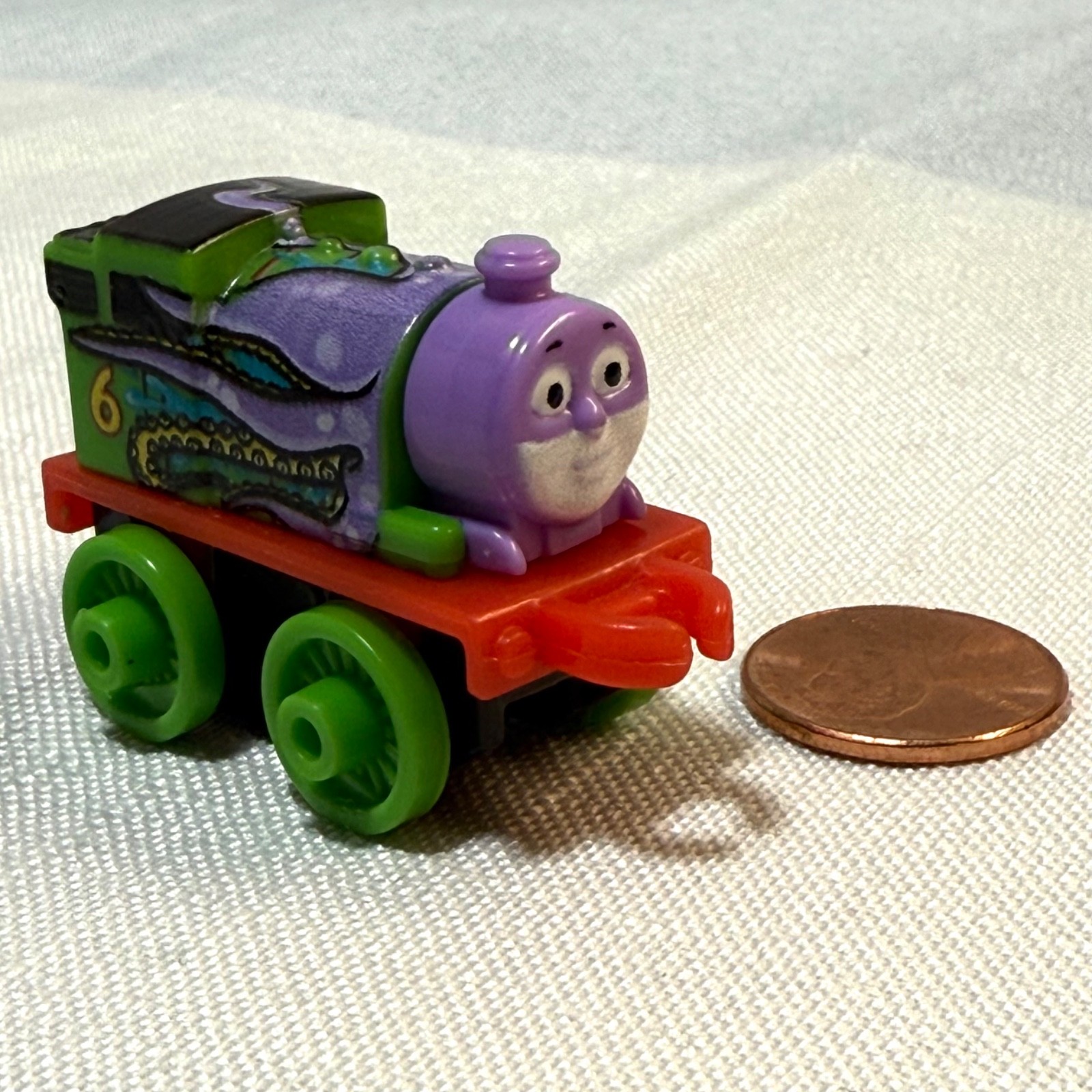 Thomas the Tank Engine Train and Friends Mini 2” Percy Squid Octopus 2014 EUC