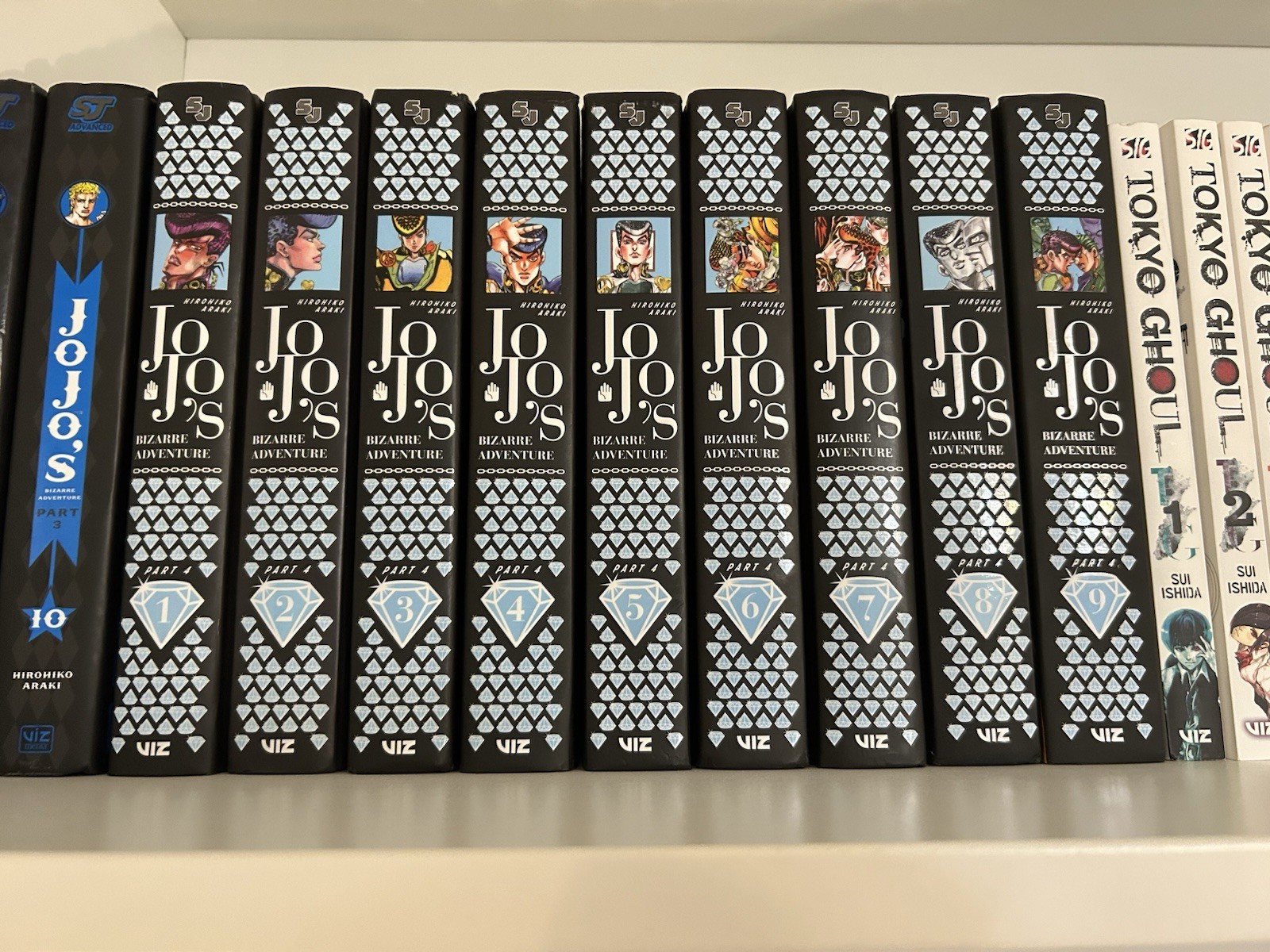 JoJo's Bizarre Adventure: Part 4-Diamond Is Unbreakable Vol. 1-9 Ottime Condizioni