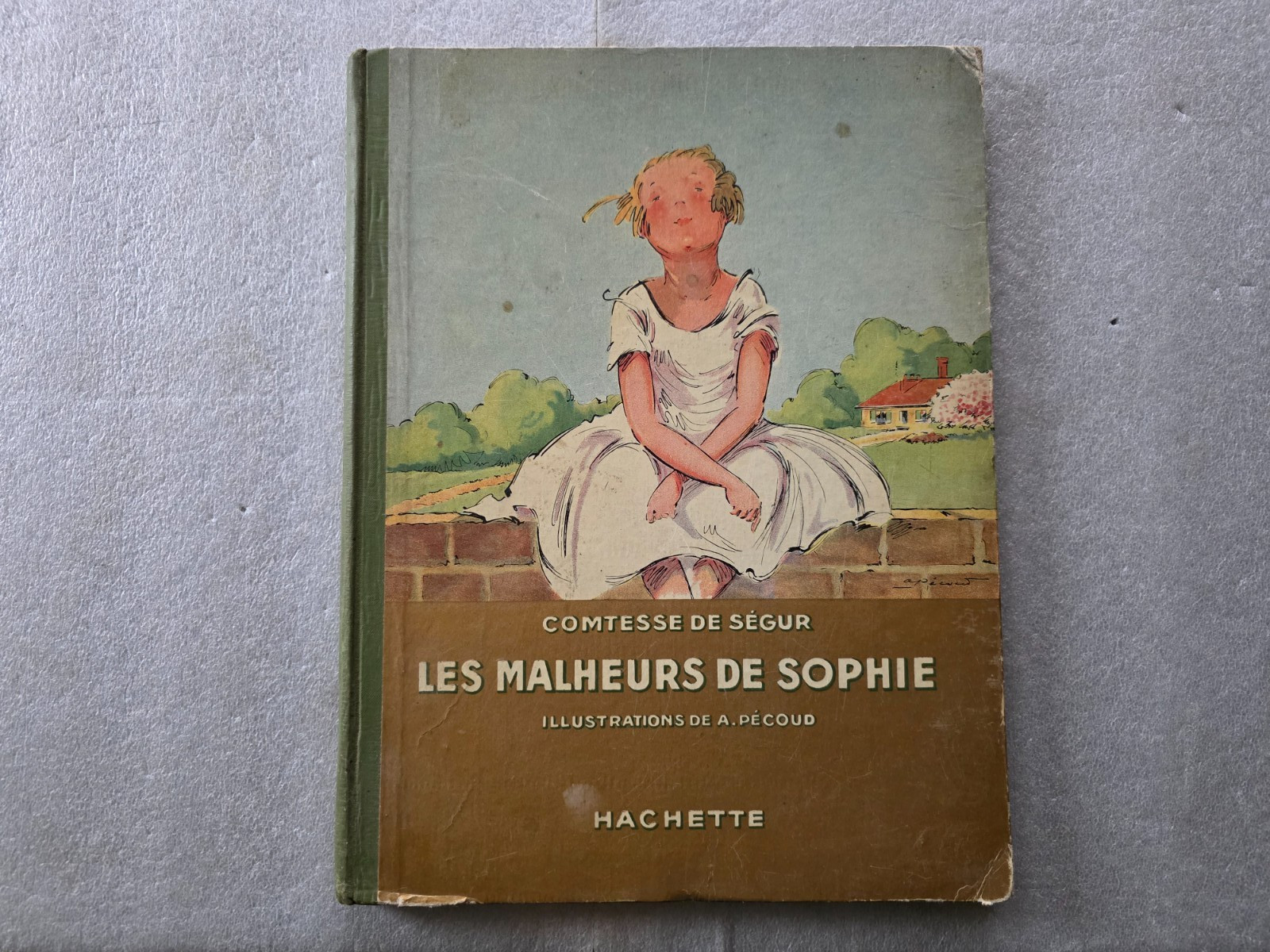 bd - les malheurs de sophie - illus a.pecoud - hachette - contesse de segur 1930