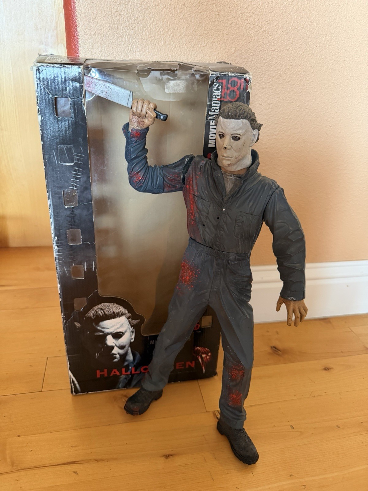 McFarlane Toys Movie Maniacs Halloween Michael Myers 18 Inch Sound Tested Rare 