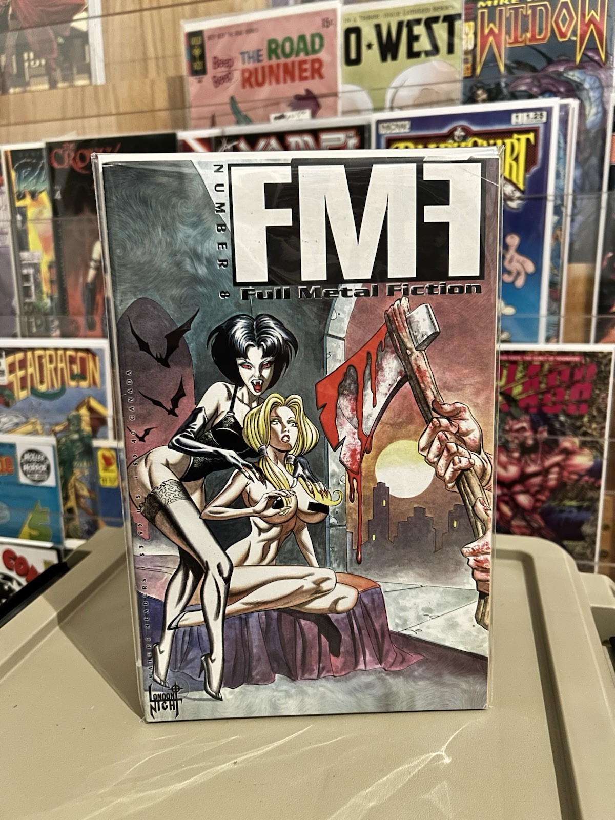 Full Metal Fiction #8 London Night Studios numero finale (1998) fumetto horror gore