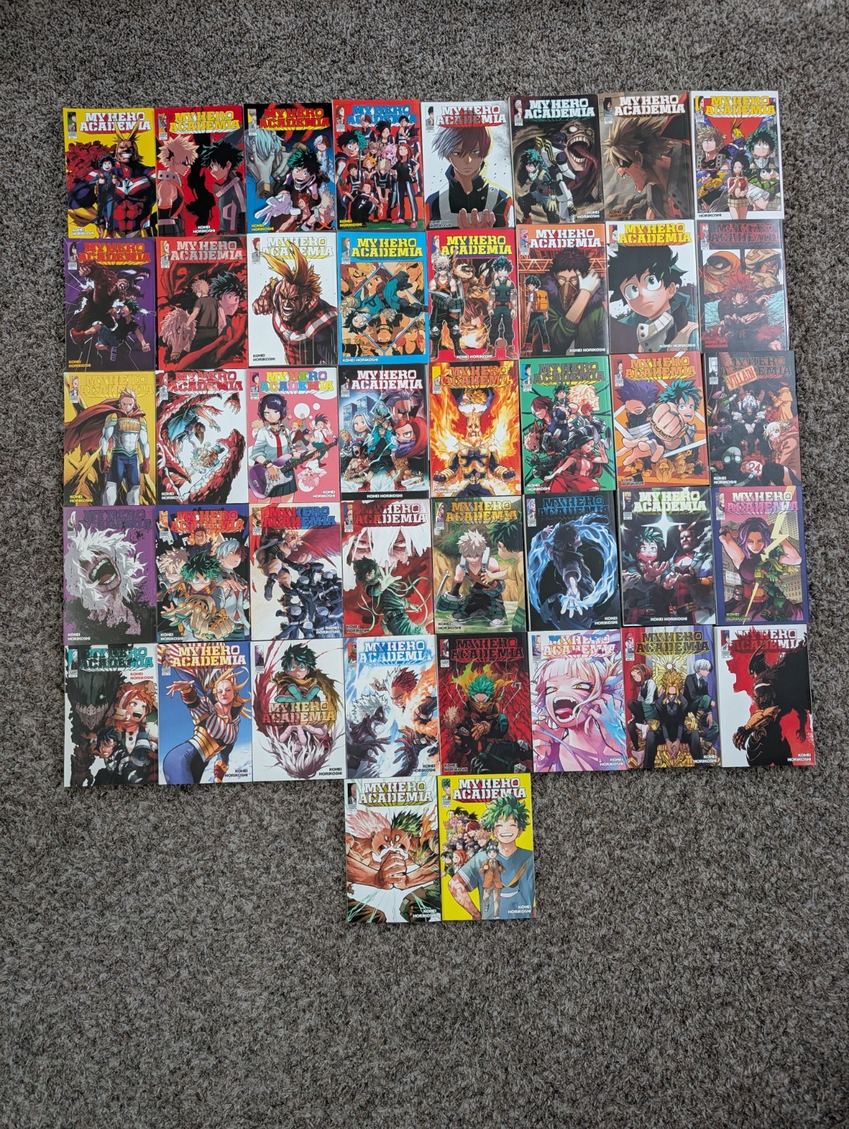 My Hero Academia Manga Set Completo Vol 1-42 Inglese Kohei Horikoshi Near Mint