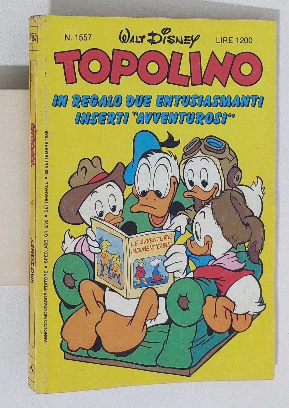 65128 TOPOLINO libretto n. 1557 - Mondadori 1985