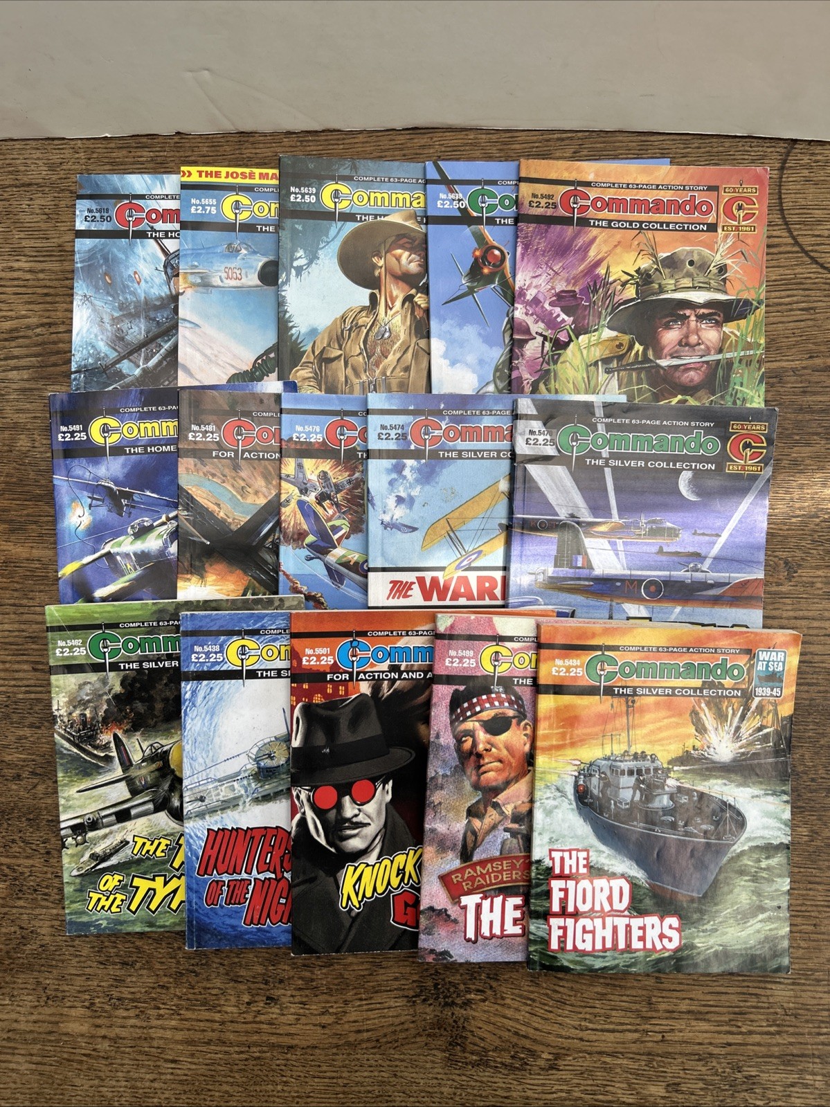 Huge Job Lot Of Old Commando Comics War Stories 5000’s Bundle Cost £35 New