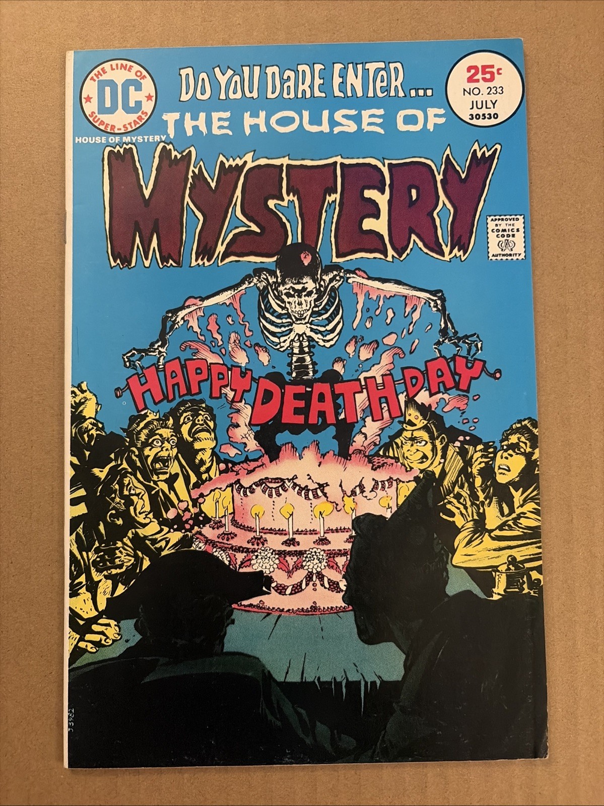 House of Mystery 233 DC Comics VF Happy Deathday Horror Suspense Età del Bronzo 1975