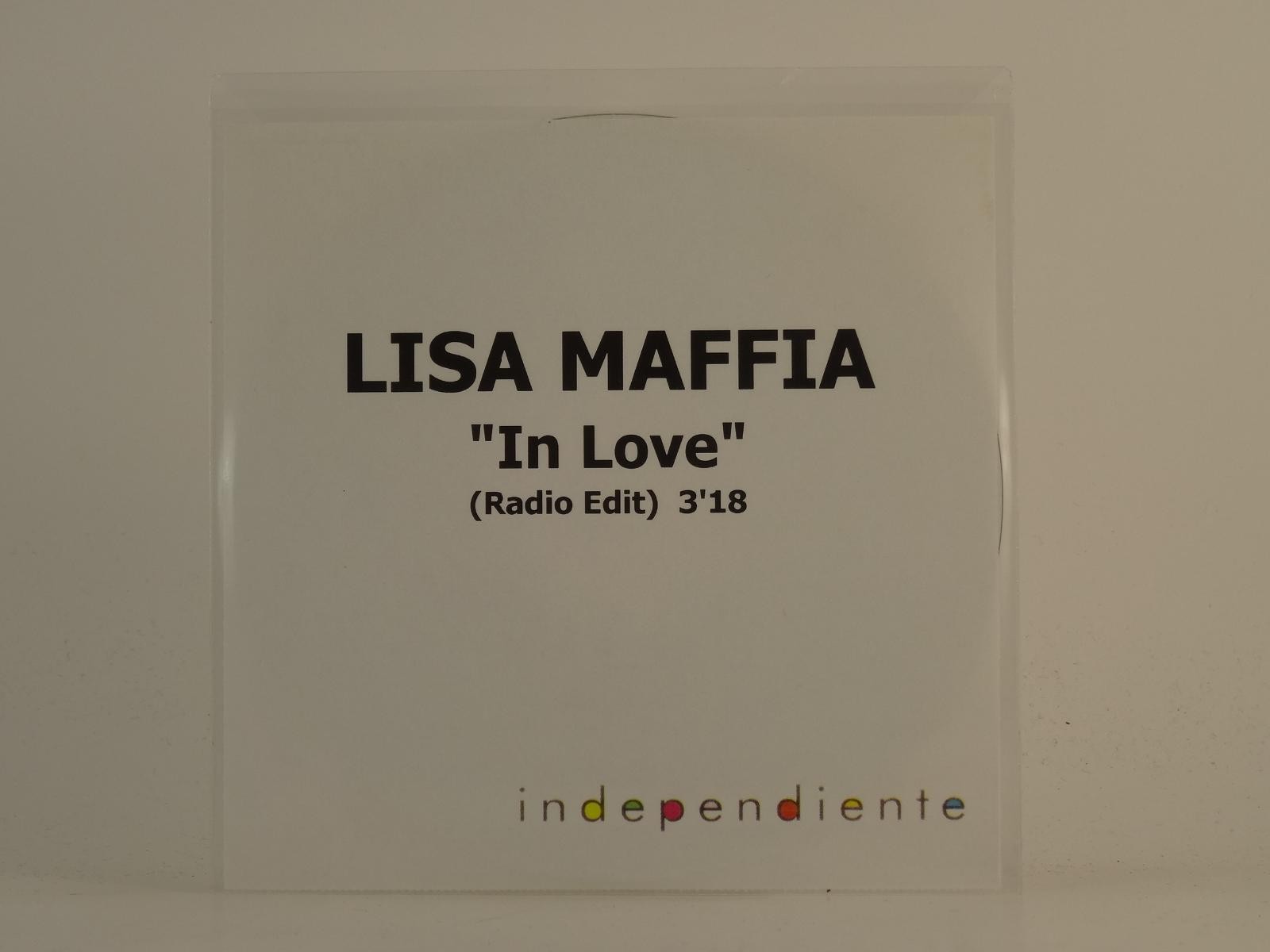 LISA MAFFIA IN LOVE (H1) 1 Track Promo CD Single plus White Sleeve INDEPENDIENTE
