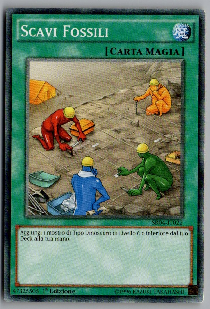 Yu-Gi-Oh! Scavi Fossili (Fossil Dig) SR04-IT022 Common 1a Ed. ITA NM