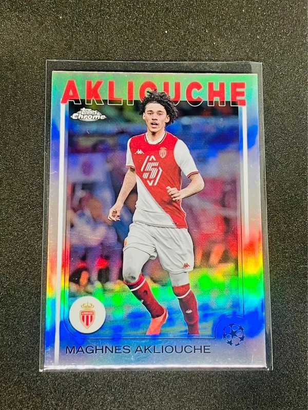 2024-25 Topps Chrome Uefa UCC - Maghnes Akliouche Monaco Refractor