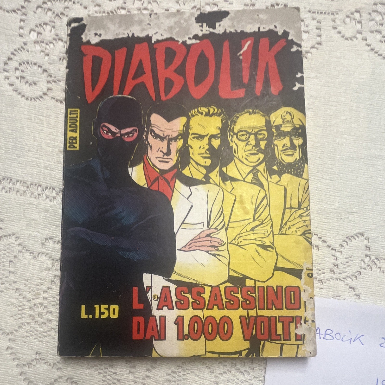Astorina Diabolik n.24 1964 originale "L’assassino dai 1000 volti"