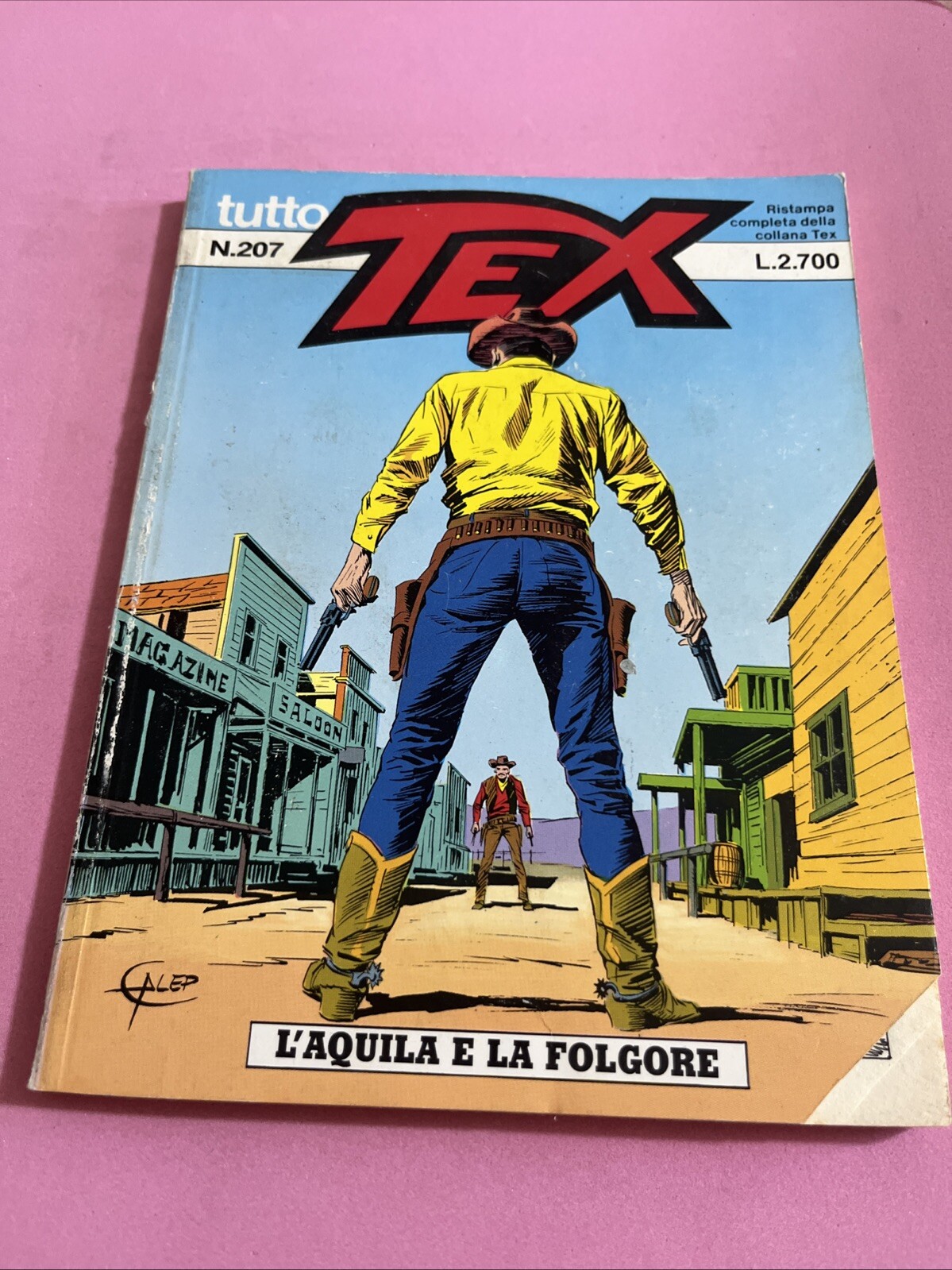 GIORNALINO FUMETTO TEX COLLEZIONE N. 207 L’Aquila E La Folgore- VINTAGE